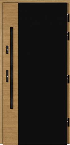 DRZWI GLACIER BLACK PEŁNE