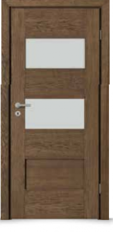 DRZWI BERGAMO 2 SZCZOTKOWANY