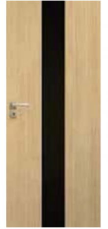 Drzwi Estato Lux A02 CZARNA SZYBA