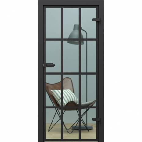 Drzwi GLASS szyba przezroczysta z malowanymi szprosami