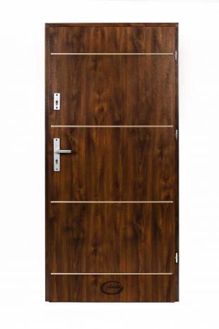 Drzwi ARIES INOX Orzech Ciemny