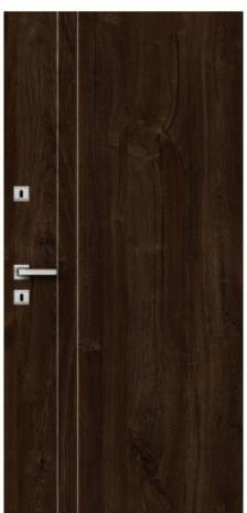 Drzwi VOLUME ALU 1 Wenge