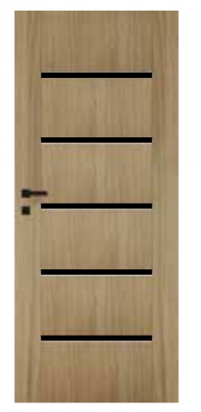 Drzwi PRESTO wzór 1 czarny mat