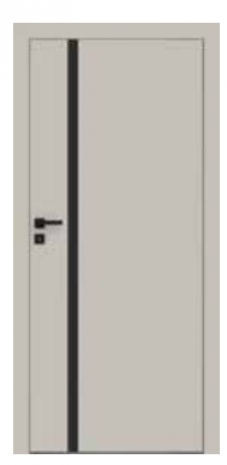 DRZWI VETRO E kaszmir (szyba czarna)