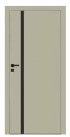 DRZWI VETRO E sobio (szyba czarna)