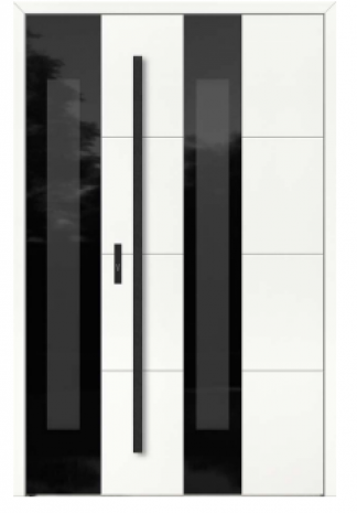 Drzwi GLASS DB 513 czarno-białe