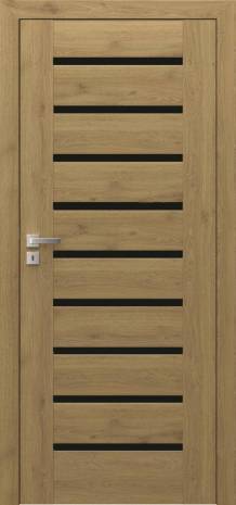 Drzwi Porta KONCEPT A.9 z czarną szybą