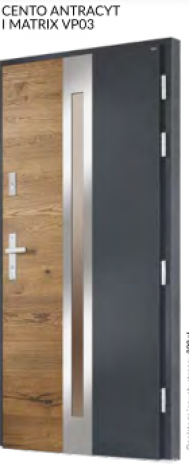 Drzwi CORATO  ANTRACYT I MATRIX VP02