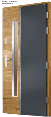 Drzwi BRANCA ANTRACYT I MATRIX VP02