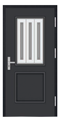 Drzwi Classic 1GK 82/59 ANTRACYT