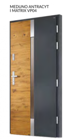 Drzwi MEDUNO  ANTRACYT I MATRIX VP04