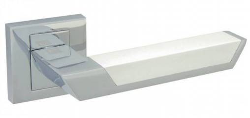 Klamka YORK biały chrom ALUBRASS - Wrocław