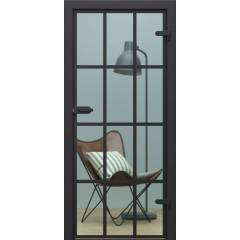 Drzwi GLASS szyba przezroczysta z malowanymi szprosami Porta - Wrocław