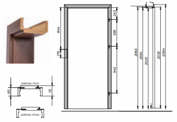 Ościeżnica 260-300 Regulowana PERFECT DOOR - Wrocław