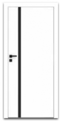 DRZWI VETRO E biały (szyba czarna) DRE - Wrocław