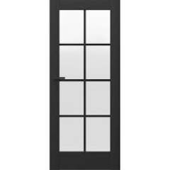 Drzwi VERTE HOME CZARNE MODEL B.5 szyba malowana przeźroczysta Porta - Wrocław